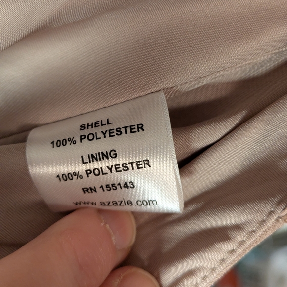 Azazie Bree Bridesmaid Dress In Taupe - Picture 13 of 15